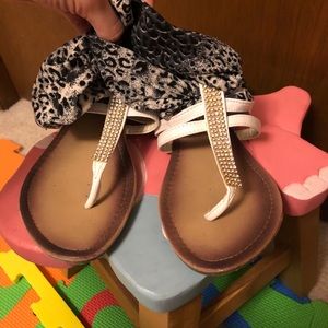 Leopard sandals